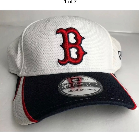 New Era 39 Other - New Era 39 Thirty White Blue Red M/L Red Sox Hat